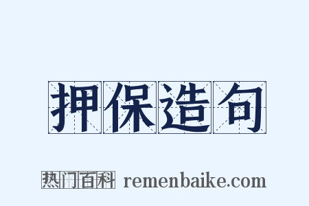 押保造句是什么意思的图片